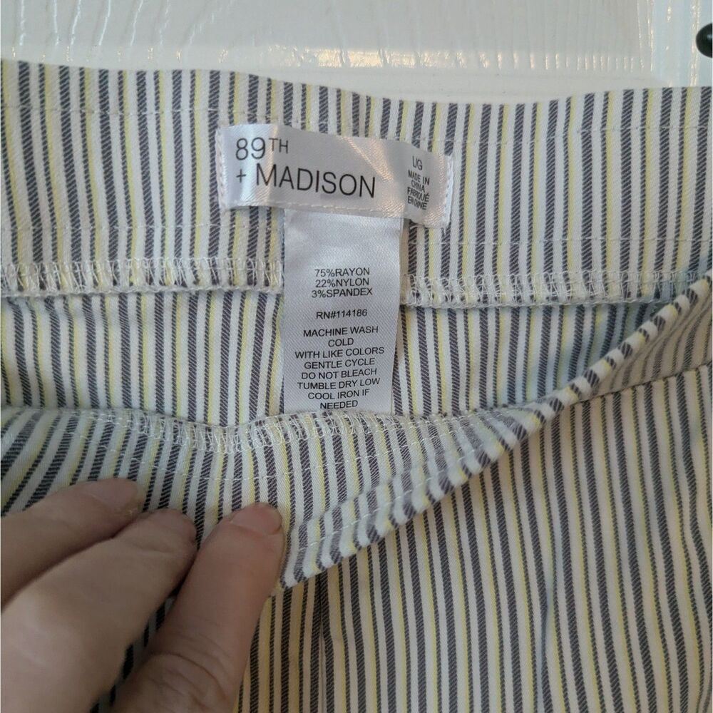 89th & Madison Women’s Twill Bermuda Shorts  Large Vacation Beach Summer Beach - Picture 3 of 5